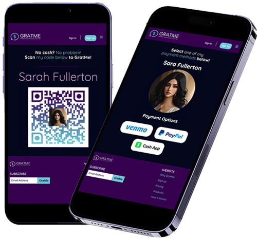 GratMe Phone examples